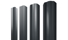 Штакетник М-образный A фигурный Grand Line 0,5 PurLite Matt RAL 7016 антрацитово-серый