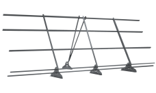 Ограждение кровельное со снегозадержателем GL 1,2х3 RAL 7040