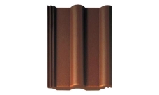 Рядная черепица Braas Франкфуртская темно-коричневый