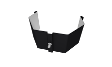 Крепление трубы для гофры на кирпич Vortex Lite Matt 9005 черный