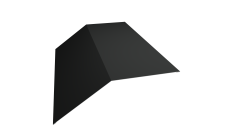 Планка конька плоского 190х190 0,45 Drap TX RAL 7016 антрацитово-серый (3м)