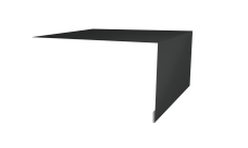 Планка околооконная простая 250х50 Grand Line 0,5 Satin Matt RAL 7016 антрацитово-серый (2м)