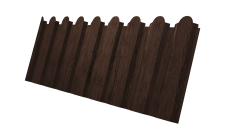 Профнастил С20A фигурный Grand Line 0,45 Print Premium Antique Wood TwinColor