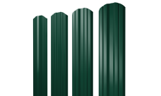 Штакетник Твин фигурный Grand Line 0,5 Сатин RAL 6005 зеленый мох