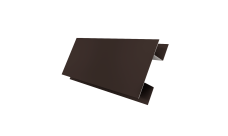 Планка H-образная Экобрус Grand Line 0,5 Satin с пленкой RR 32 темно-коричневый (2м)