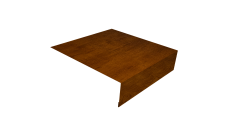 Планка околооконная простая 200х50 0,45 Print-Double Premium Golden Wood Intense F (2м)