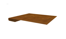 Планка завершающая 0,45 Print-Double Elite Golden Wood (2м)