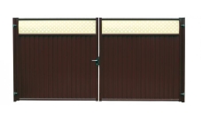 Ворота Estet Plus 2,4х3,6 RAL 8017/1014