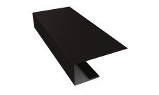 J-Профиль 18мм Grand Line 0,45 Drap TX RAL 9005 черный (3м)