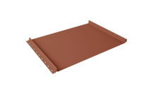 Кликфальц Grand Line 0,5 PurLite Matt с пленкой на замках RAL 8004 терракота