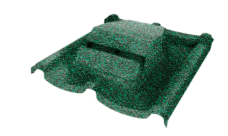 Вентилятор кровельный для композитной черепицы Metrotile RV75 Mistral зеленый