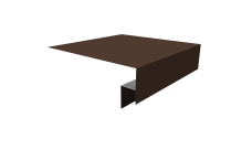 Планка околооконная сложная Блок-Хаус new Grand Line 200х50х27 0,5 PurPro Matt 275 RAL 8017 шоколад (3м)