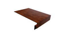 Планка околооконная сложная Экобрус Grand Line 200х50х25 0,45 Print Elite Cherry Wood TwinColor (2м)