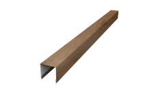 Планка вертикальная лицевая для горизонтального монтажа штакетника 0,45 Print Premium Pine Wood Fresh (2м)