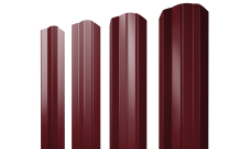 Штакетник М-образный A фигурный Grand Line 0,45 Drap TR RAL 3005 красное вино