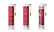 Герметик Grand Line Professional кровельный силиконовый нейтральный 280мл RAL 7024 мокрый асфальт