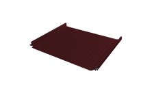 Кликфальц Pro Gofr Grand Line 0,45 Drap ST с пленкой на замках RAL 3005 красное вино