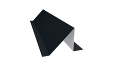 Планка снегозадержания малая 0,45 Drap RAL 9005 черный (2м)