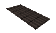 Профиль волновой "Квинта Юг" 0,45 Drap TX RR 32 темно-коричневый