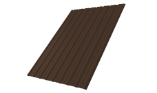 Профнастил С10B Grand Line 0,45 Drap TwinColor RAL 8017 шоколад