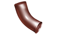 Колено стока Grand Line ПУ 90мм RAL 8004 терракота