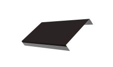 Ламель обратная 150 забора жалюзи Texas Grand Line 0,5 PurPro Matt 275 RAL 9005 черный