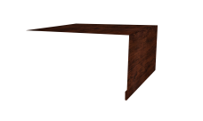 Планка околооконная простая 250х50 Grand Line 0,45 Print Elite Cherry Wood TwinColor (2м)