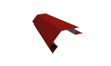 Планка угла внешнего сложного 135 градусов Блок-Хаус new Grand Line 0,5 Satin с пленкой RAL 3011 коричнево-красный (2м)