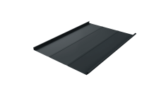 Фальц двойной стоячий Line Grand Line 0,5 Velur X с пленкой на замках RAL 7016 антрацитово-серый