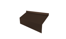 Ламель забора жалюзи Milan/Milan new стартовая/финишная для калиток и ворот Grand Line 0,45 Drap TX RAL 8017 шоколад