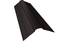 Планка конька фигурного 100х100 Grand Line 0,5 PurLite матовый RR 32 темно-коричневый (2м)