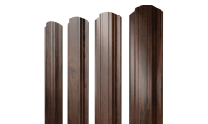 Штакетник Прямоугольный фигурный Grand Line 0,45 Print Elite Cherry Wood TwinColor