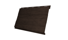 Софит металлический Вертикаль 0,2 prof Grand Line 0,45 Print Premium с пленкой Antique Wood TwinColor