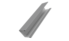 Крышка для забора жалюзи Milan Slim Grand Line 0,5 Satin RAL 9006 бело-алюминиевый (3м)