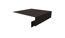 Планка околооконная сложная 200х50х12 (j-фаска) 0,45 Drap-double TX RR 32 темно-коричневый (3м)