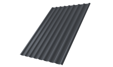 Профнастил С20R 0,45 PE-Double RAL 7024 мокрый асфальт