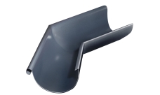 Угол желоба внешний GL PU 135 гр 125 мм RAL 7024 мокрый асфальт