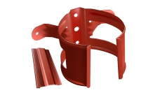 Кронштейн трубы на дерево Grand Line PU 90 мм RAL 8004 терракота