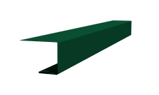 Планка завершающая для Кликфальц Pro Grand Line 0,45 PE-Double с пленкой RAL 6005 зеленый мох (2м)