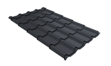 Профиль волновой "Камея" ("Kamea") 0,45 Drap TX RAL 7024 мокрый асфальт