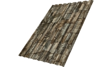 Профнастил С20A Grand Line 0,45 Принт Элит Камень TwinColor