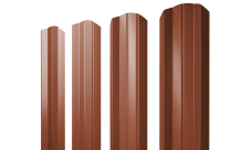 Штакетник М-образный A фигурный 0,45 Drap TX RAL 8004 терракота