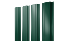 Штакетник Прямоугольный с прямым резом Grand Line 0,45 PE-Double RAL 6005 зеленый мох