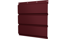 Софит металлический Классик v01 Grand Line без перфорации 0,45 PE-Double с пленкой RAL 3005 красное вино