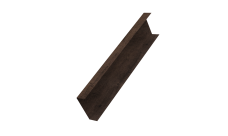 Декоративная накладка на столб универсальная 80х80 для забора жалюзи 0,45 Print-Double Elite Antique Wood (2,5м)