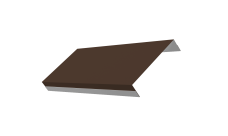 Ламель обратная 125 забора жалюзи Texas 0,5 Satin Matt RAL 8017 шоколад