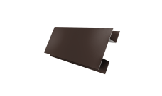 Планка H-образная стыковочная сложная Grand Line 0,5 PurLite Matt RAL 8017 шоколад (2м)