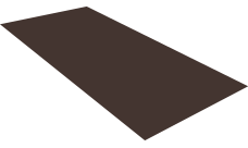 Плоский лист Grand Line 0,5 Drap RR 32 темно-коричневый
