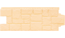 Фасадная панель Grand Line Крупный камень Classic бежевый