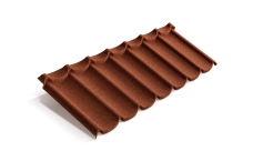 Лист композитной черепицы Metrotile Mistral терракотовый